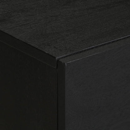 Bedside Cabinet Black 50x33x60 cm Engineered Wood