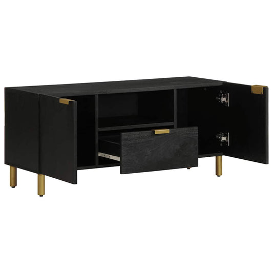 TV Cabinet Black 105x33x46 cm Engineered Wood