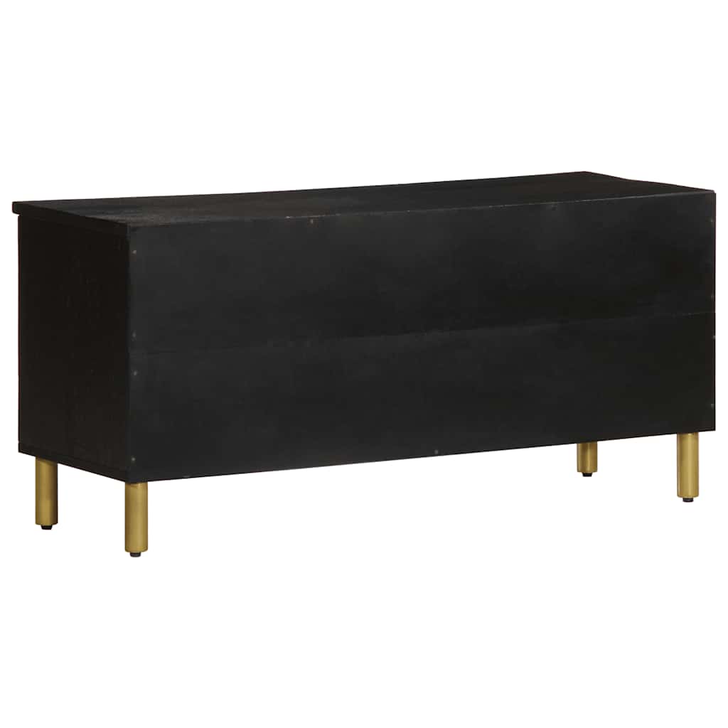 TV Cabinet Black 100x33x46 cm Engineered Wood