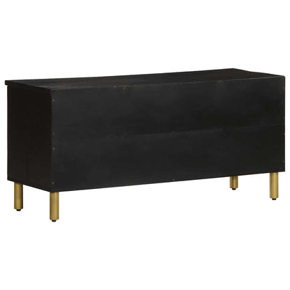 TV Cabinet Black 100x33x46 cm Engineered Wood