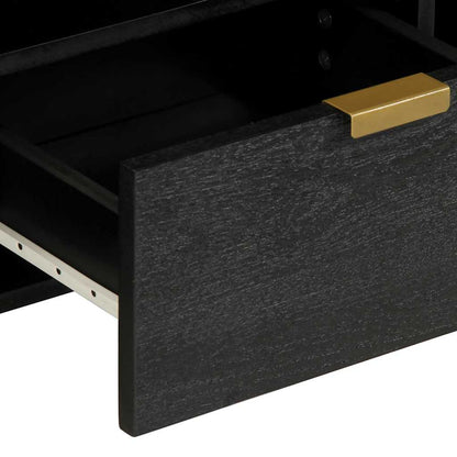 TV Cabinet Black 100x33x46 cm Engineered Wood