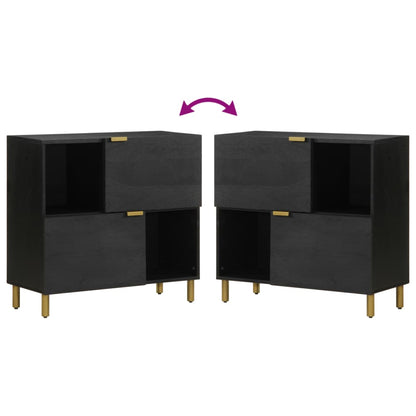 Sideboard Black 80x33x75 cm Engineered Wood