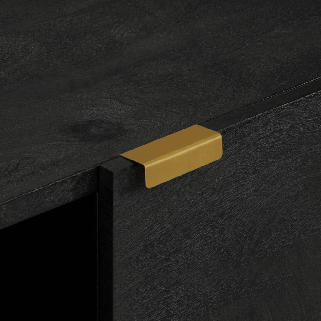 Sideboard Black 80x33x75 cm Engineered Wood