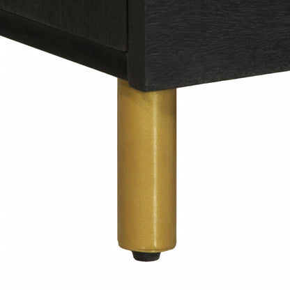 Sideboard Black 80x33x75 cm Engineered Wood