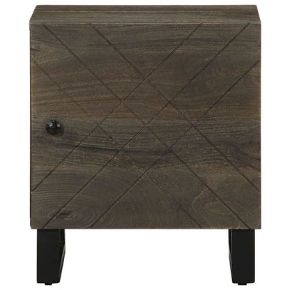 Bedside Cabinet Black 40x33x46 cm Solid Wood Mango