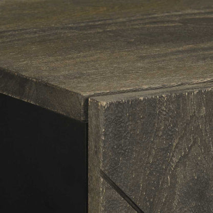 Sideboard Black 40x33x75 cm Solid Wood Mango