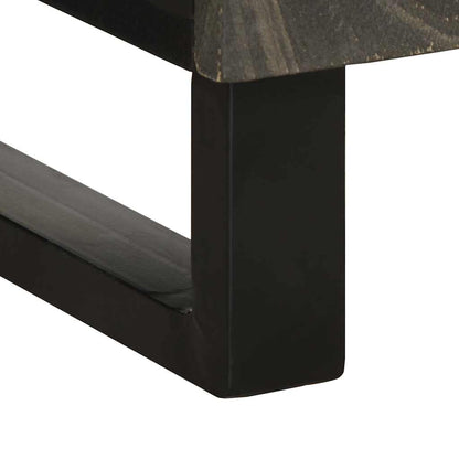 Sideboard Black 40x33x75 cm Solid Wood Mango
