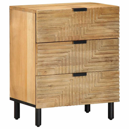 Bedside Cabinet Brown 50x33x60 cm Solid Wood Mango