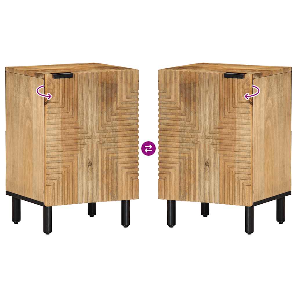 Bathroom Cabinet Brown 38x33.5x58 cm Solid Wood Mango