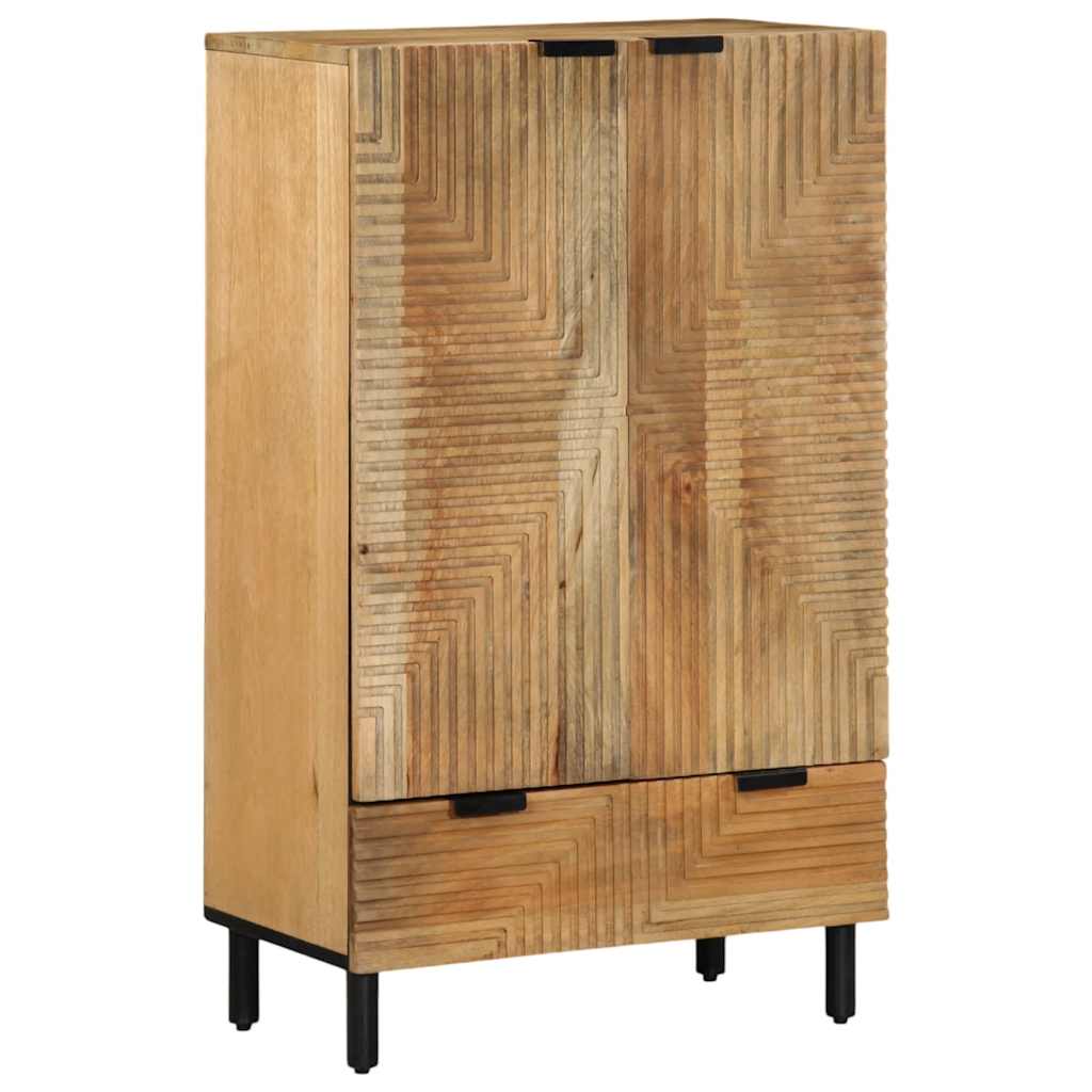 Highboard Brown 60x33x100 cm Solid Wood Mango