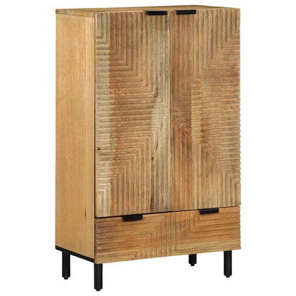Highboard Brown 60x33x100 cm Solid Wood Mango