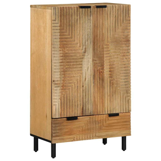 Highboard Brown 60x33x100 cm Solid Wood Mango