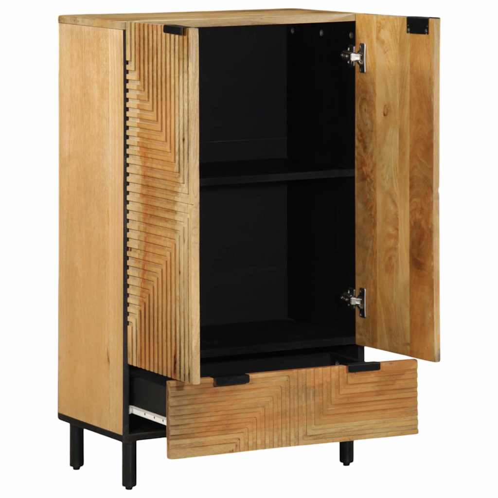 Highboard Brown 60x33x100 cm Solid Wood Mango