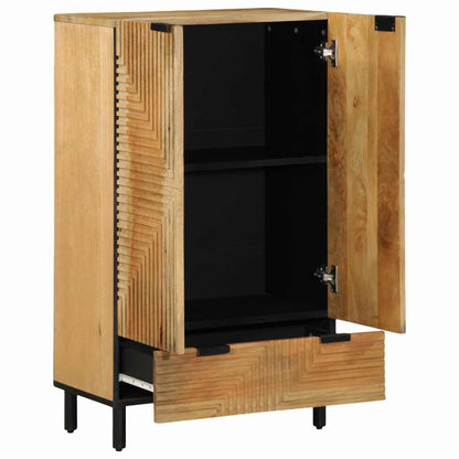 Highboard Brown 60x33x100 cm Solid Wood Mango