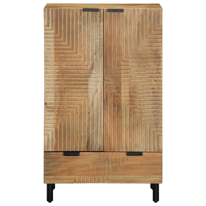 Highboard Brown 60x33x100 cm Solid Wood Mango