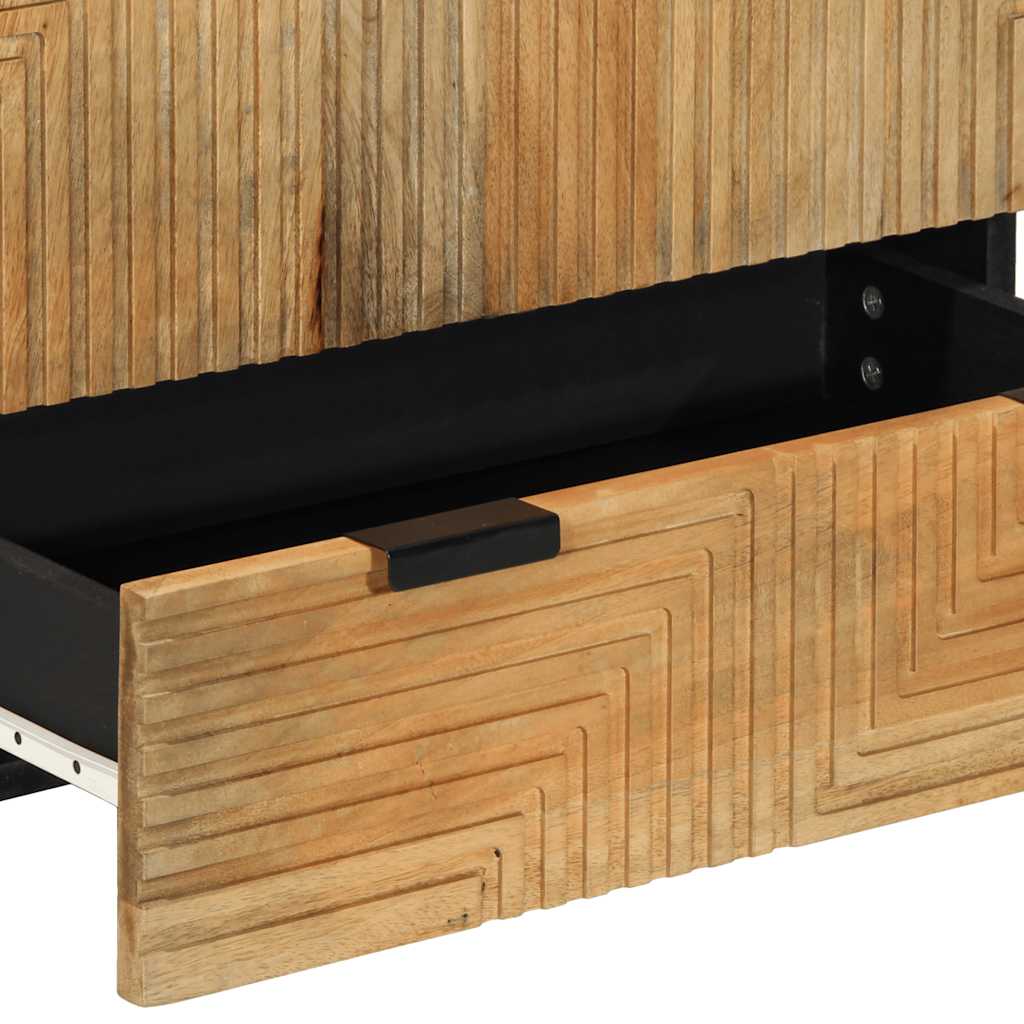 Highboard Brown 60x33x100 cm Solid Wood Mango
