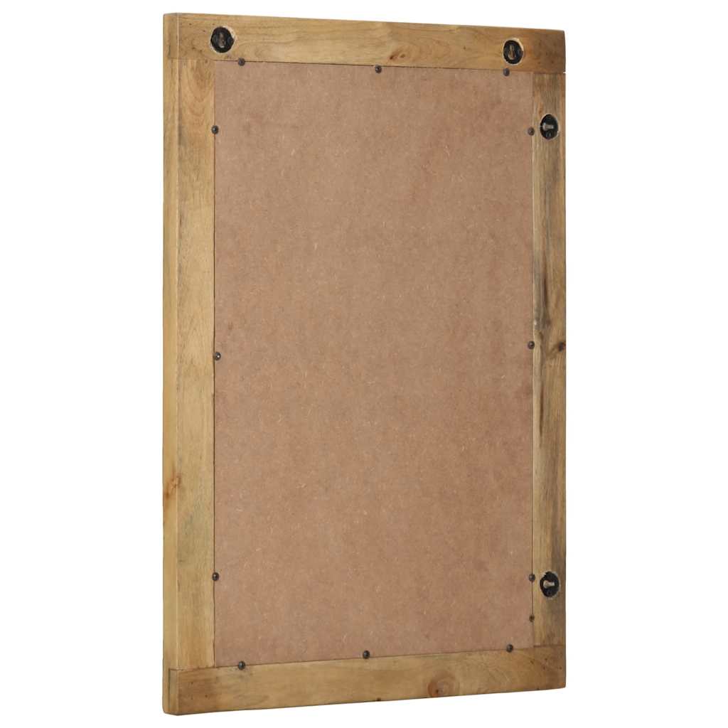 Bathroom Mirror Brown 50x70x3 cm Solid Wood Mango