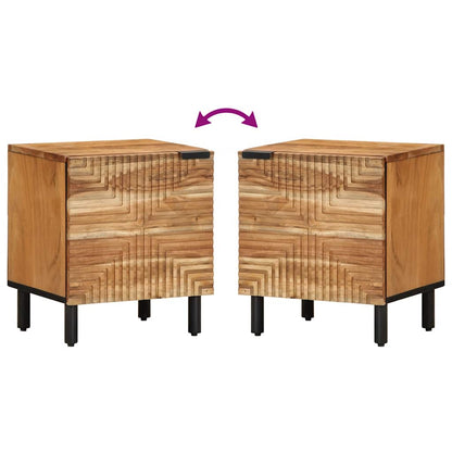 Bedside Cabinet 40x33x46 cm Solid Wood Acacia