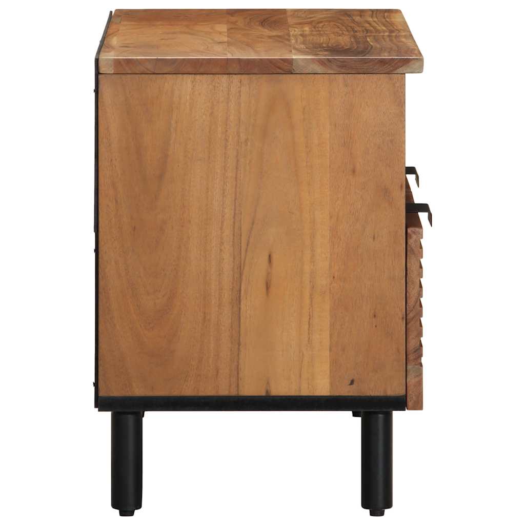 TV Cabinet 70x33x46 cm Solid Wood Acacia