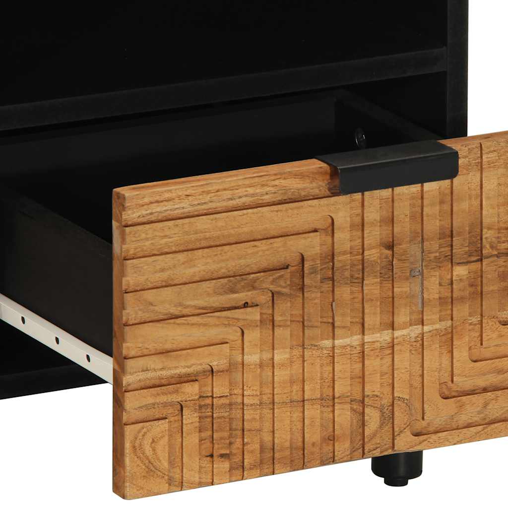 TV Cabinet 70x33x46 cm Solid Wood Acacia