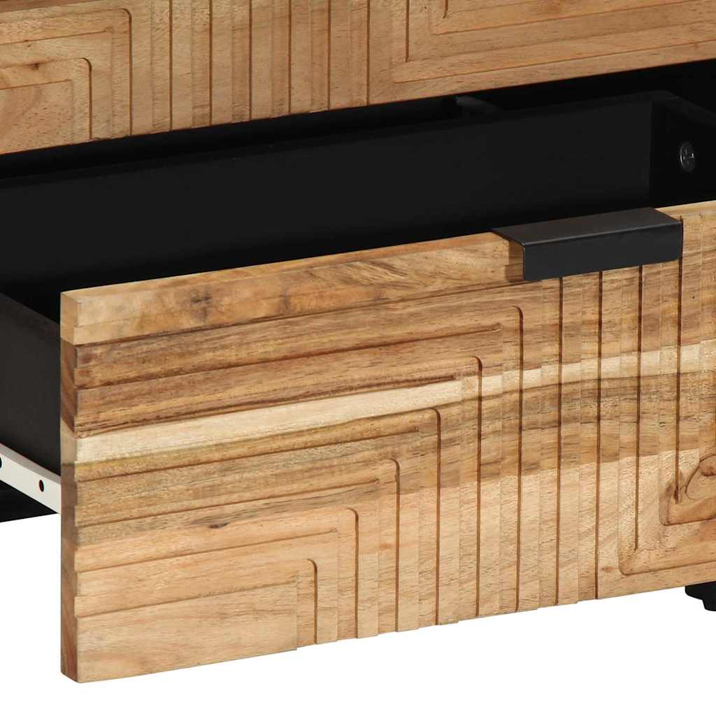 Bed Cabinet Brown 50 x 33 x 62 cm Solid Acacia Wood
