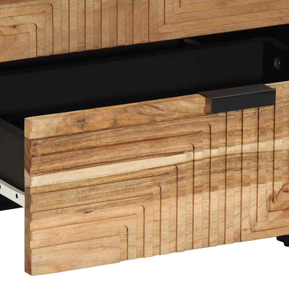 Bed Cabinet Brown 50 x 33 x 62 cm Solid Acacia Wood