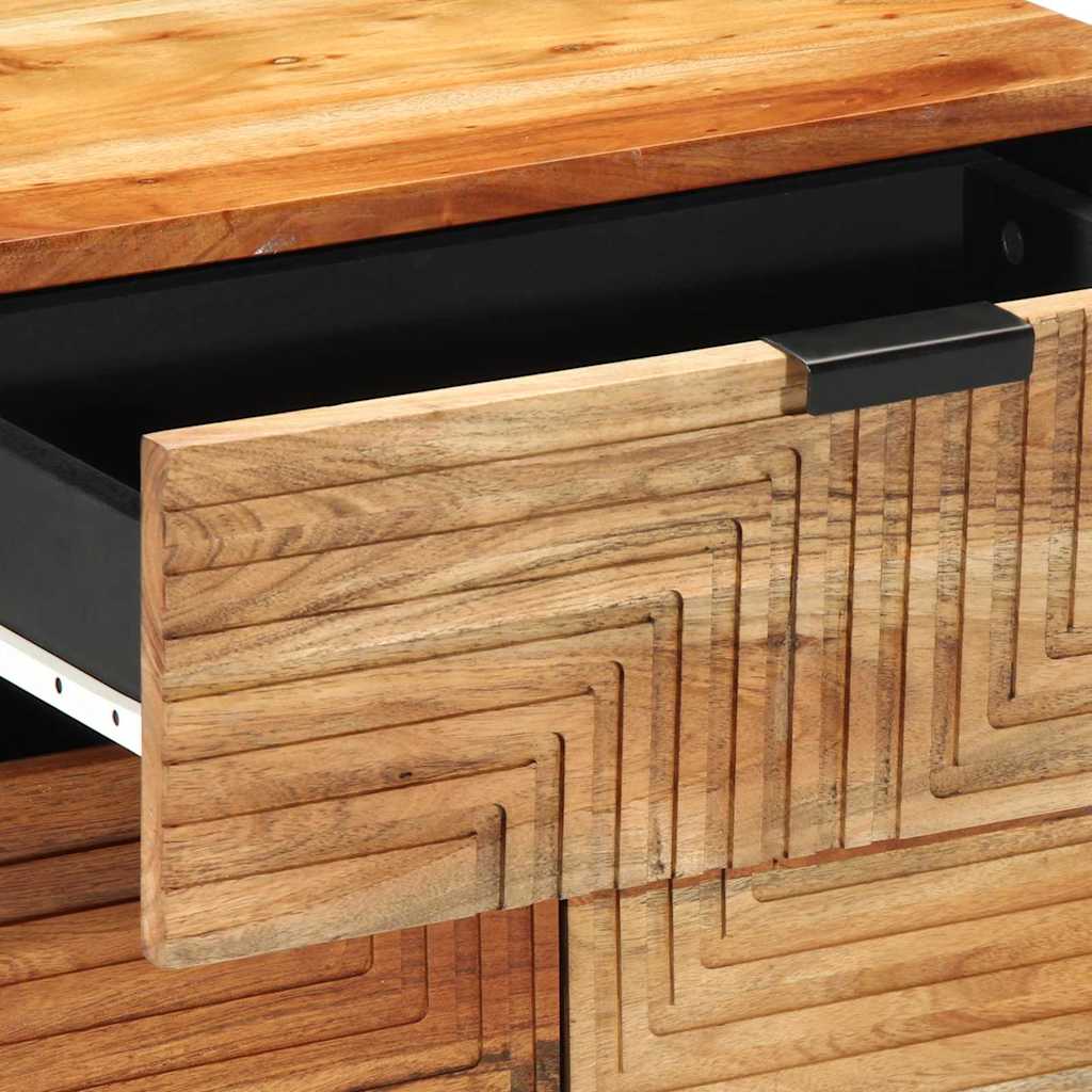 Bed Cabinet Brown 50 x 33 x 60 cm Solid Acacia Wood