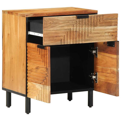 Bed Cabinet Brown 50 x 33 x 60 cm Solid Acacia Wood
