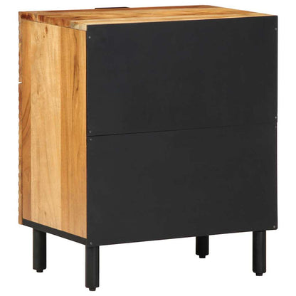 Bed Cabinet Brown 50 x 33 x 60 cm Solid Acacia Wood