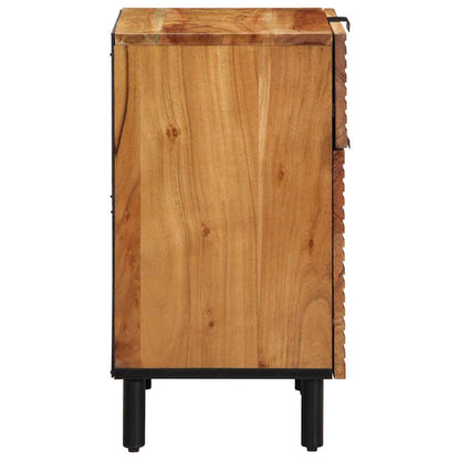 Bed Cabinet Brown 50 x 33 x 60 cm Solid Acacia Wood