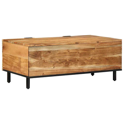 Coffee Table Brown 100 x 54 x 40 cm Solid Acacia Wood