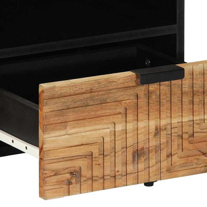 Coffee Table Brown 80 x 54 x 40 cm Solid Acacia Wood
