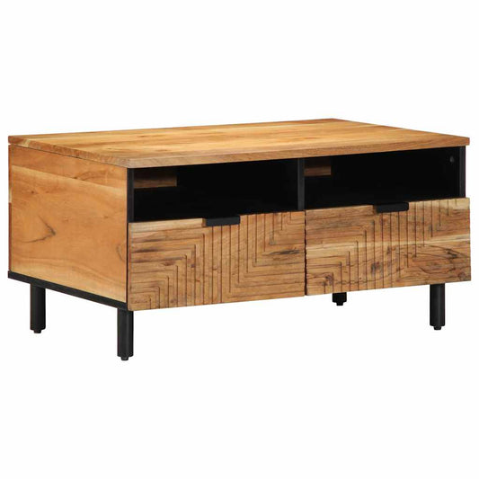 Coffee Table 80 x 54 x 40 cm Solid Acacia Wood