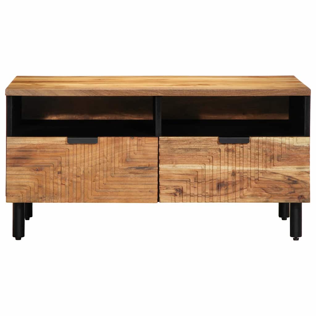 Coffee Table Brown 80 x 54 x 40 cm Solid Acacia Wood