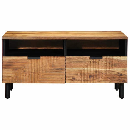 Coffee Table Brown 80 x 54 x 40 cm Solid Acacia Wood