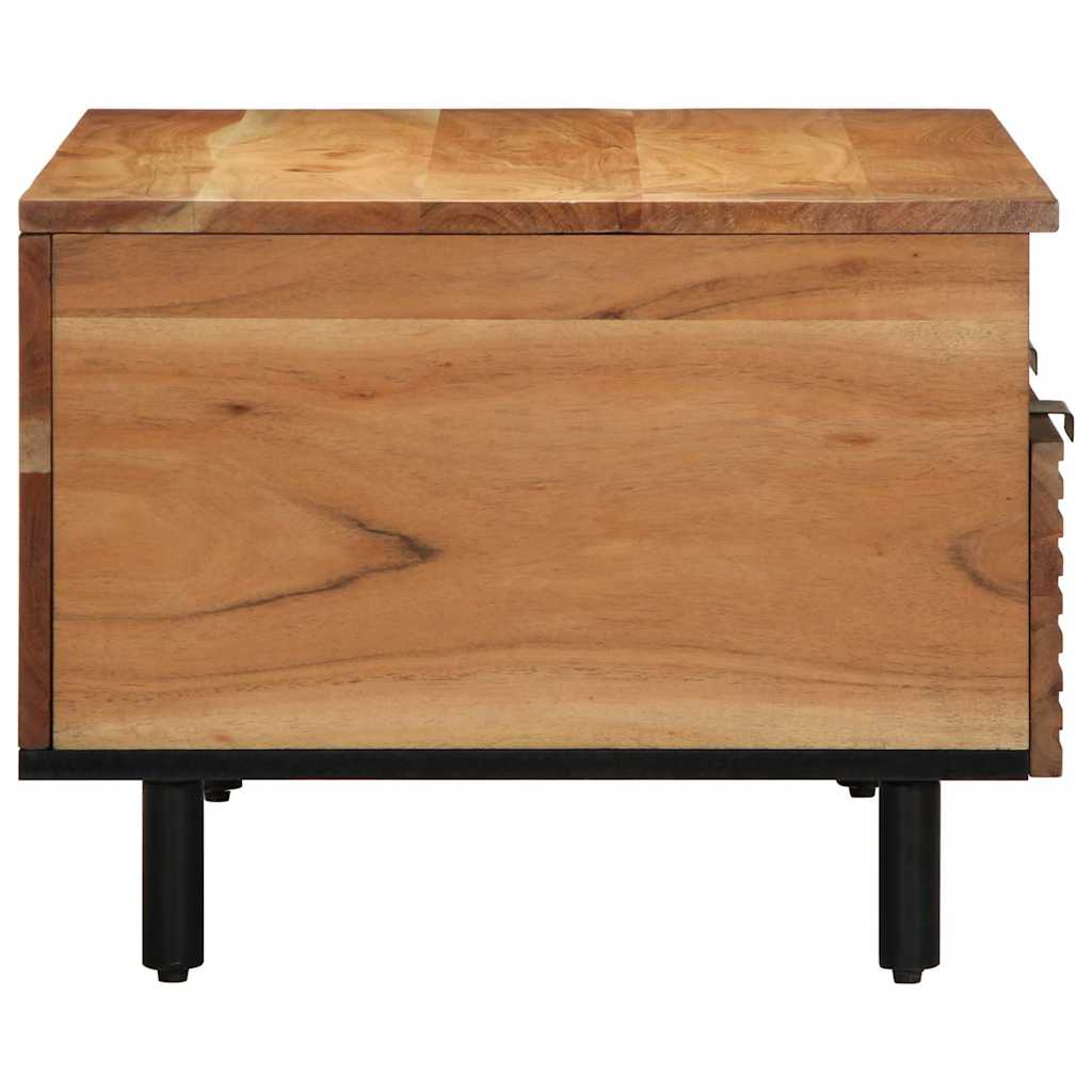 Coffee Table Brown 80 x 54 x 40 cm Solid Acacia Wood