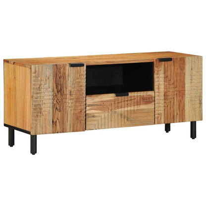 TV Cabinet with Drawer Brown 105 x 33 x 46 cm Solid Mango Wood