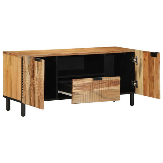 TV Cabinet Solid Acacia Wood 105 x 33 x 46 cm Solid Acacia Wood