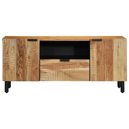 TV Cabinet with Drawer Brown 105 x 33 x 46 cm Solid Mango Wood