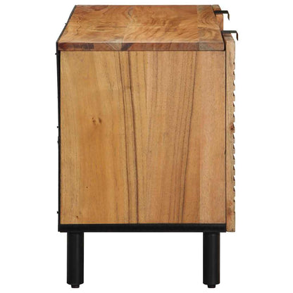 TV Cabinet with Drawer Brown 105 x 33 x 46 cm Solid Mango Wood