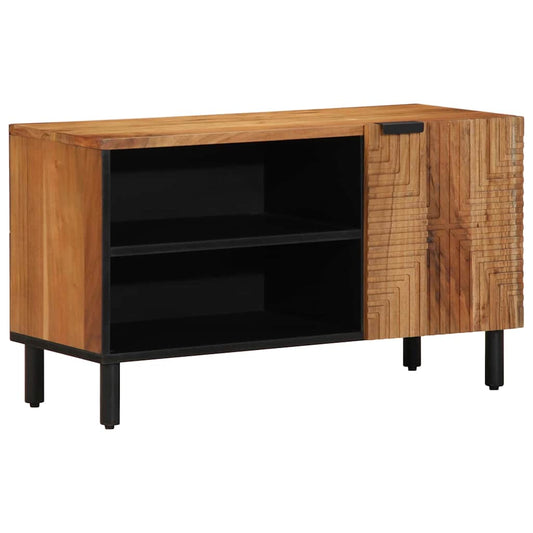 TV Cabinet with Shelf Brown 80 x 33 x 46 cm Solid Mango Wood