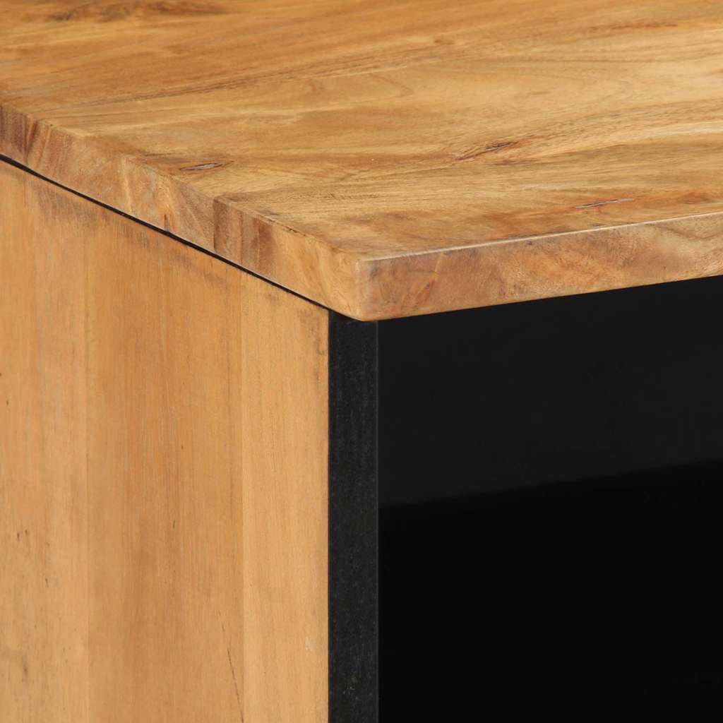 TV Cabinet with Drawer Brown 100 x 33 x 46 cm Solid Mango Wood