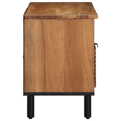 TV Cabinet with Drawer Brown 100 x 33 x 46 cm Solid Mango Wood