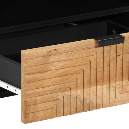 TV Cabinet with Drawer Brown 80 x 33 x 46 cm Solid Mango Wood