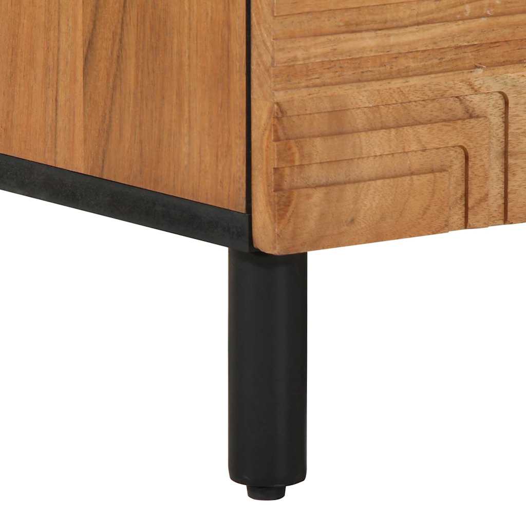 TV Cabinet with Drawer Brown 80 x 33 x 46 cm Solid Mango Wood