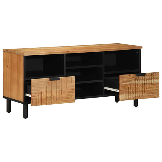 TV Cabinet Solid Acacia Wood 100 x 33 x 46 cm Solid Acacia Wood