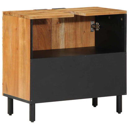 Bathroom Sink Cabinet Brown 62 x 33 x 58 cm Solid Mango Wood