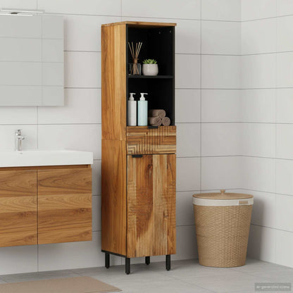 Bathroom Cabinet Brown 38 x 33 x 160 cm Solid Mango Wood