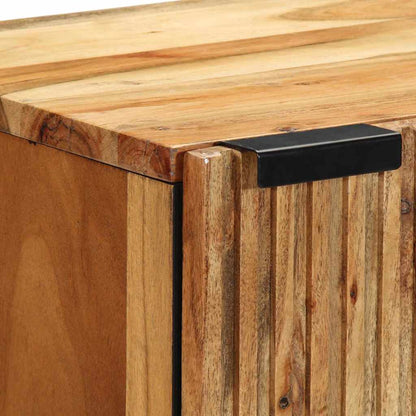 Sideboard with Shelf Brown 40 x 33 x 75 cm Solid Mango Wood