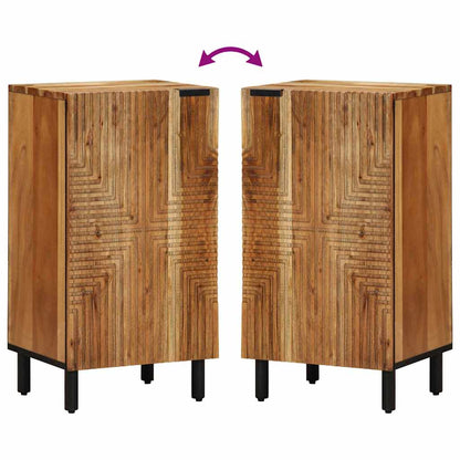 Sideboard with Shelf Brown 40 x 33 x 75 cm Solid Mango Wood